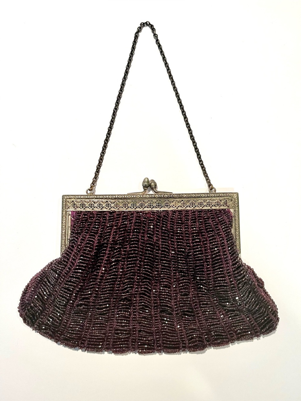 Antique purple beaded bag. Great condition!